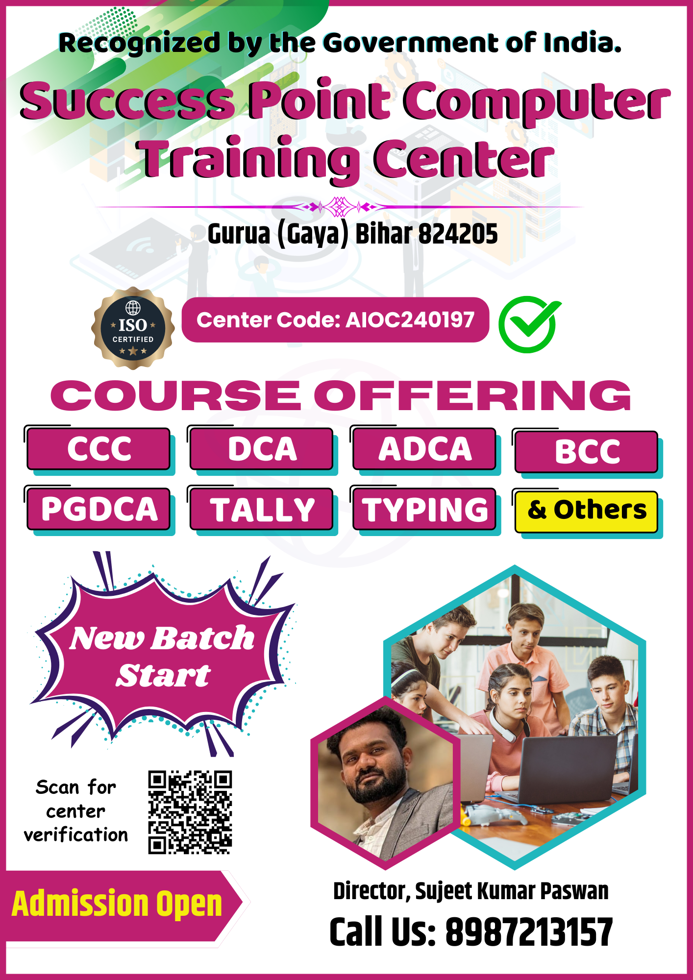 A3 or A4 Poster - Success Point Computer Training Center